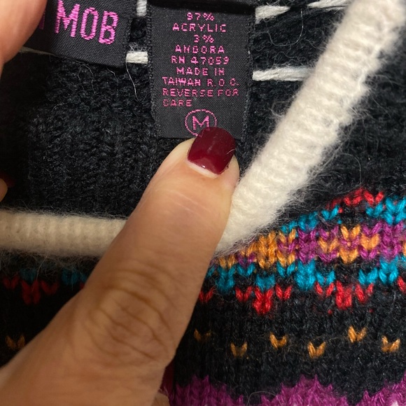 Vintage The Italian Mob Nordic Sweater-pullover Size Medium - Picture 5 of 11